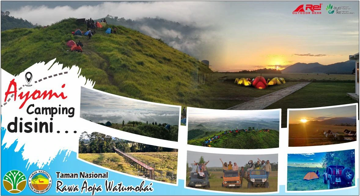 Ayomi Camping di Taman Nasional Rawa Aopa Watumohai
